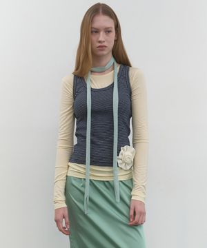 BASIC BOAT NECK TOP_YELLOW