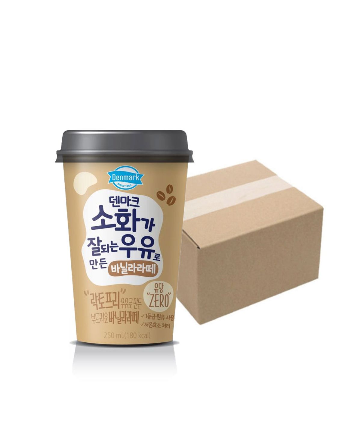덴마크(DONGWONFNB) 소화가 잘 되는 우유로 만든 바닐라라떼 250ml 12입