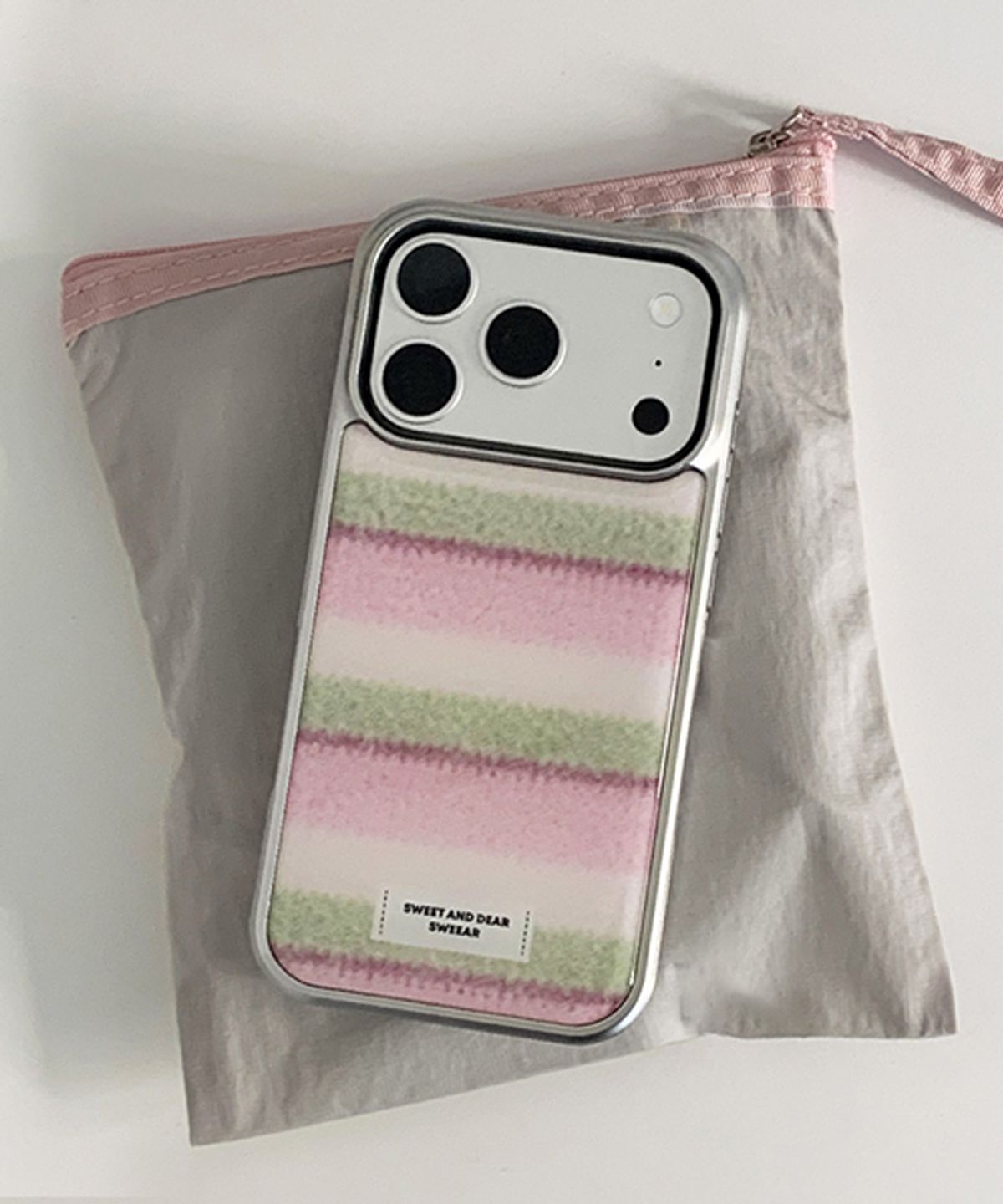 스위어(SWEEAR) BRUSHED PINK OLIVE CASE (글라스&에폭시)