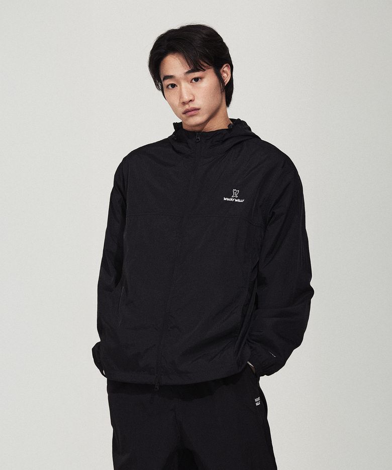 키키 파우치 윈드브레이커 블랙