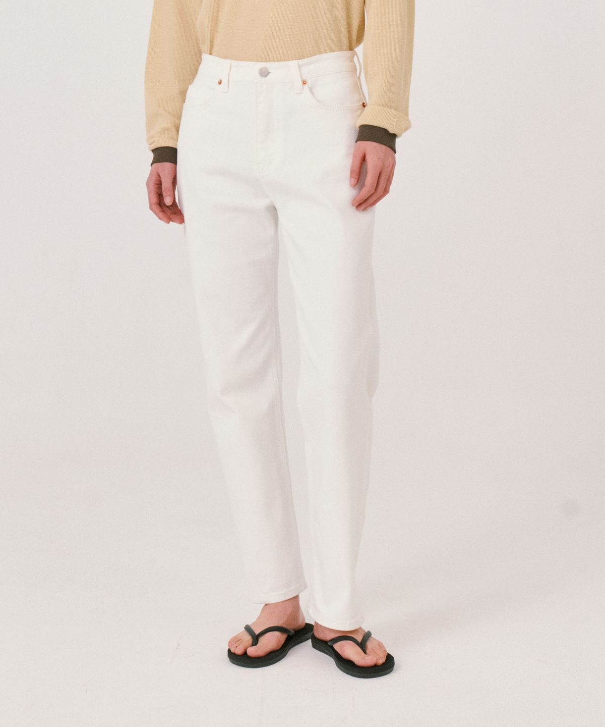 그라스플랜(GRASPLAN) Daily Crop Denim_White
