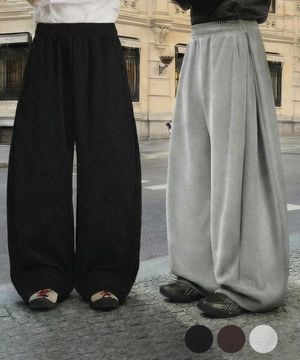 사이드턱 커브드 트레이닝 팬츠[3COLORS]