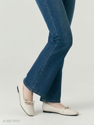 리본 메리제인 플랫슈즈 (1cm) HPWWFGA307