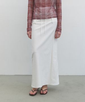 DUAL-WAY DETAIL SKIRT_WHITE