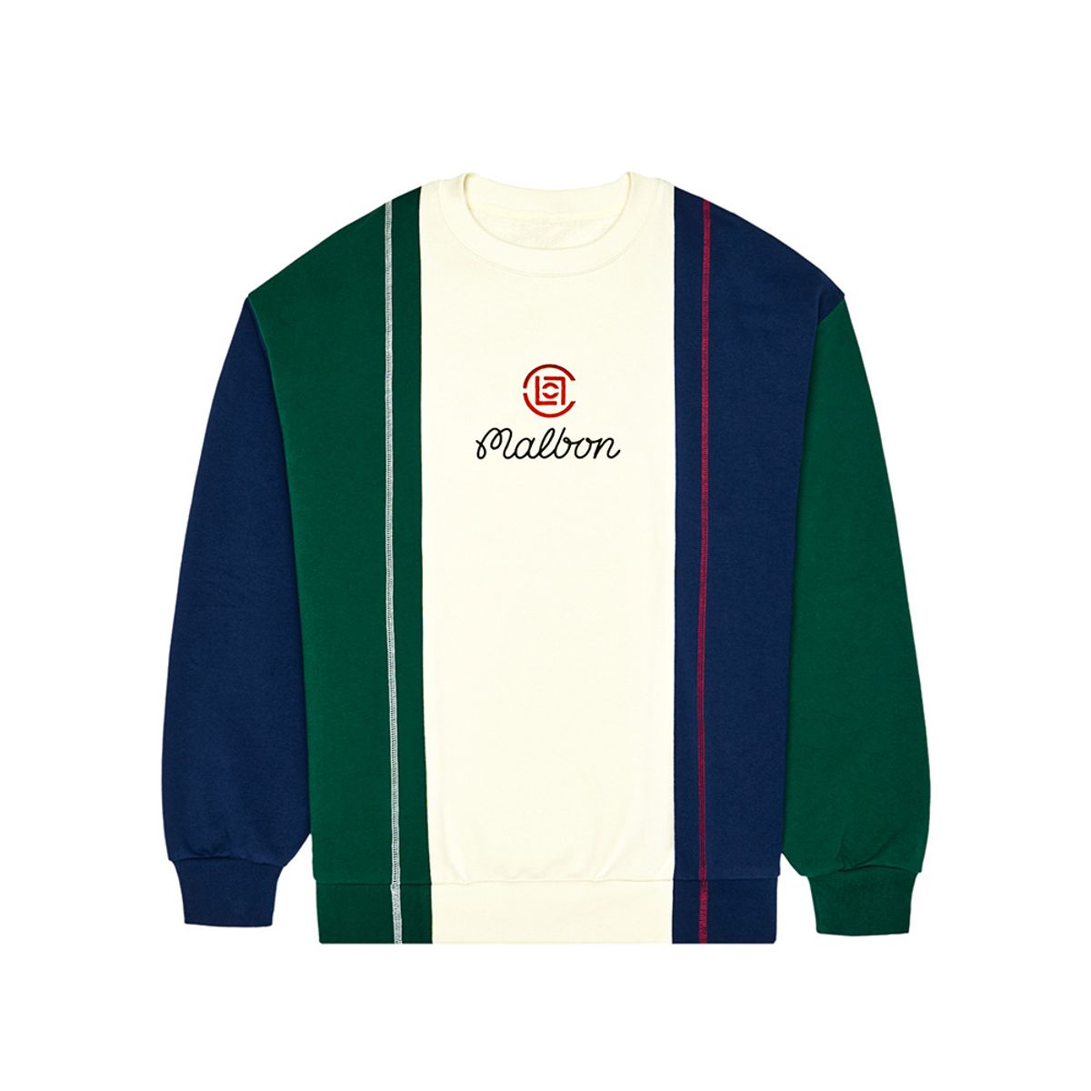말본 골프(MALBON GOLF) [CLOT] 컬러 블록 맨투맨 MULTI (MAN)
