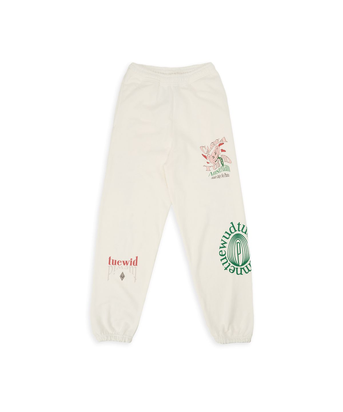 투위드(TUEWID) TUEWID Blanc Gauze Tattoo Pants