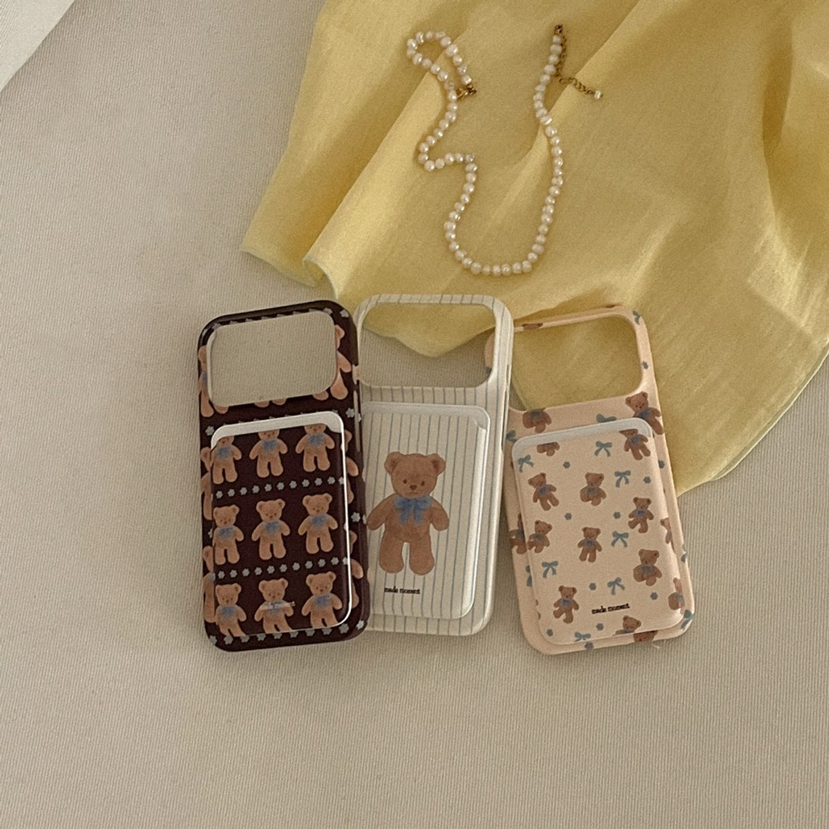 메이드모먼(MADEMOMENT) cocoa teddy 디자인 [맥세이프 카드슬롯]