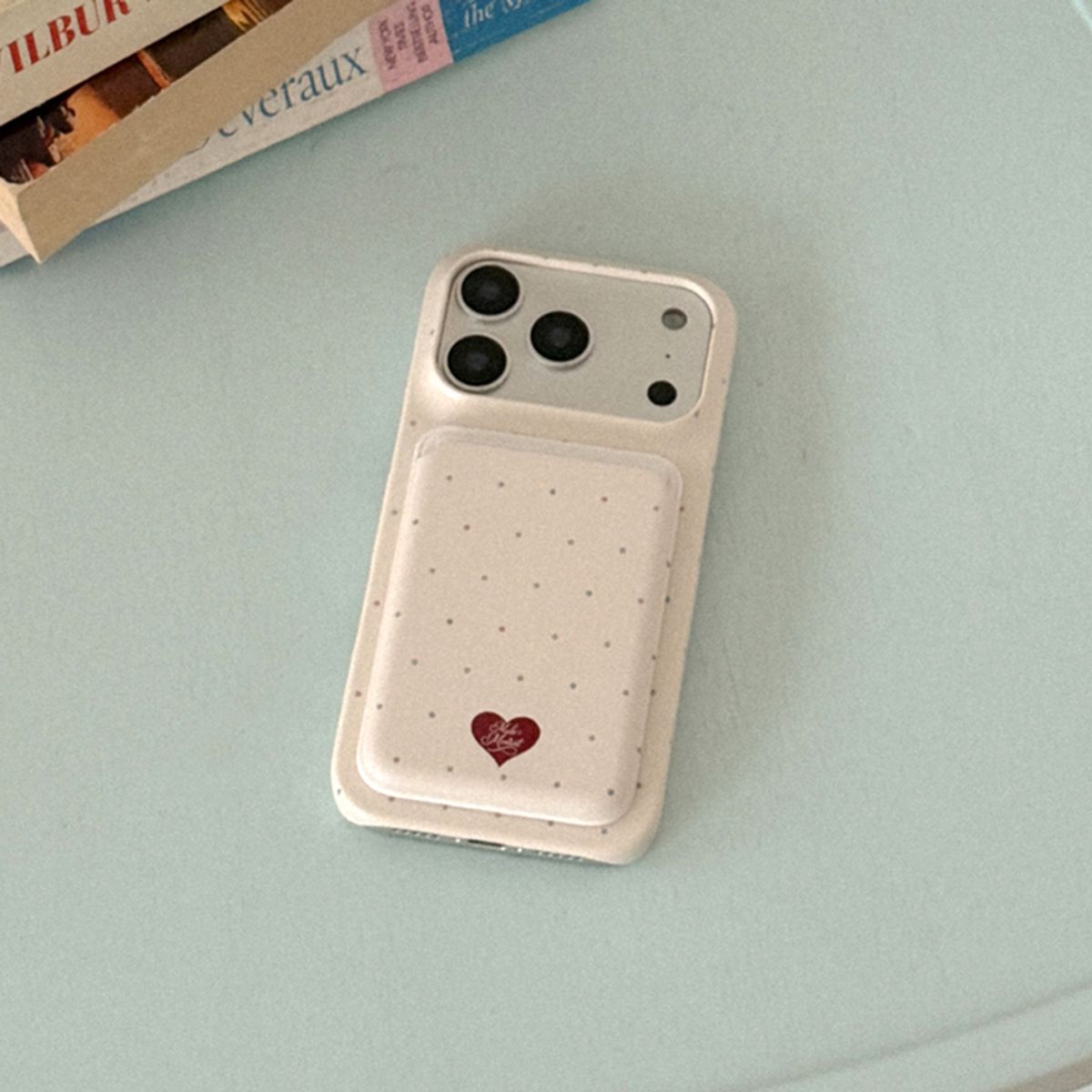메이드모먼(MADEMOMENT) cozy sugar dots 디자인 [맥세이프 하드 폰케이스]