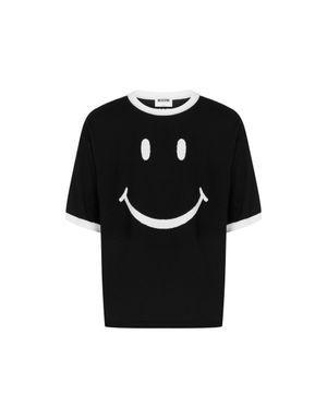 메리노 울 스마일리® 반소매 니트