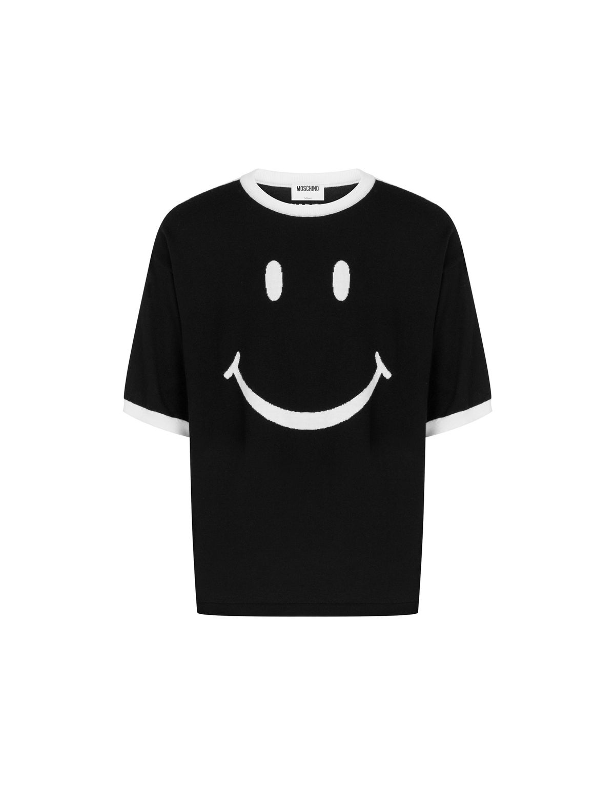 모스키노(MOSCHINO) 메리노 울 스마일리® 반소매 니트