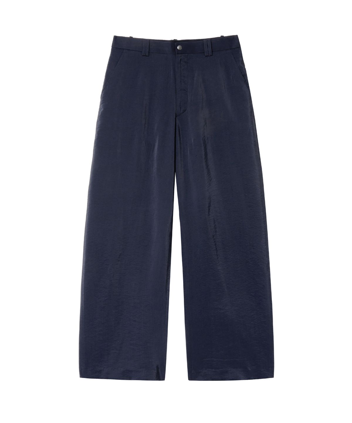 해칭룸(HATCHINGROOM) Regular Trousers Viscose Dark Navy