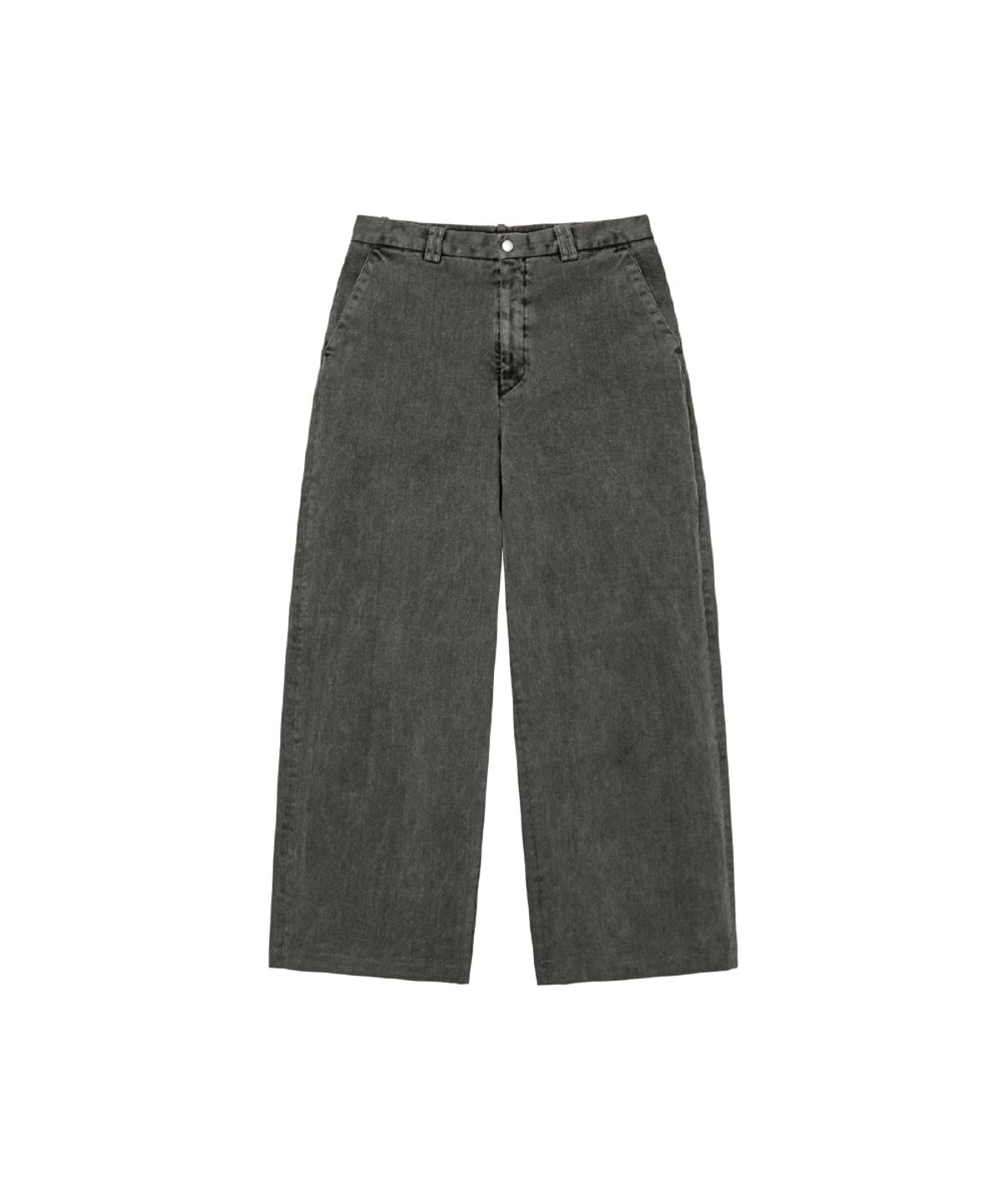해칭룸(HATCHINGROOM) Regular Trouser Velvet Denim Grey