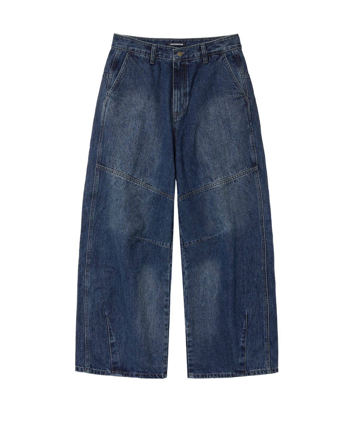 해칭룸(HATCHINGROOM) Wide Line Jeans Blue