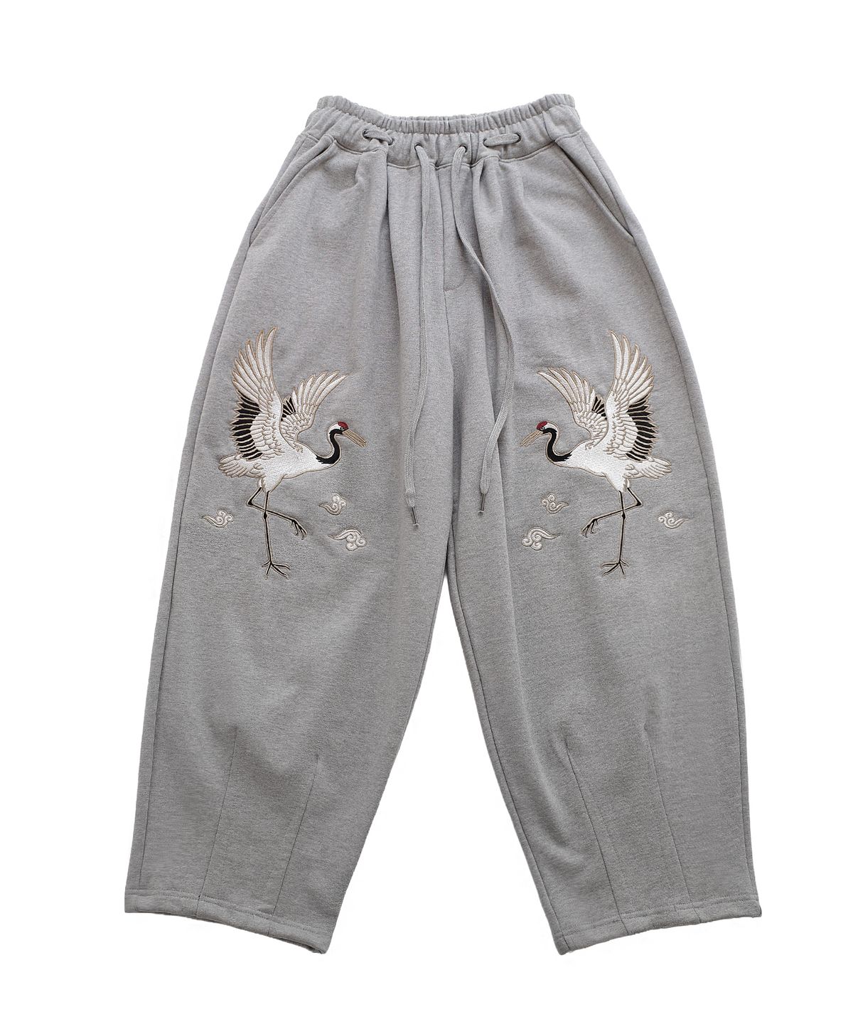 어낫띵(A NOTHING) CRANE EMB. H-T SWEAT PANTS (Gray)