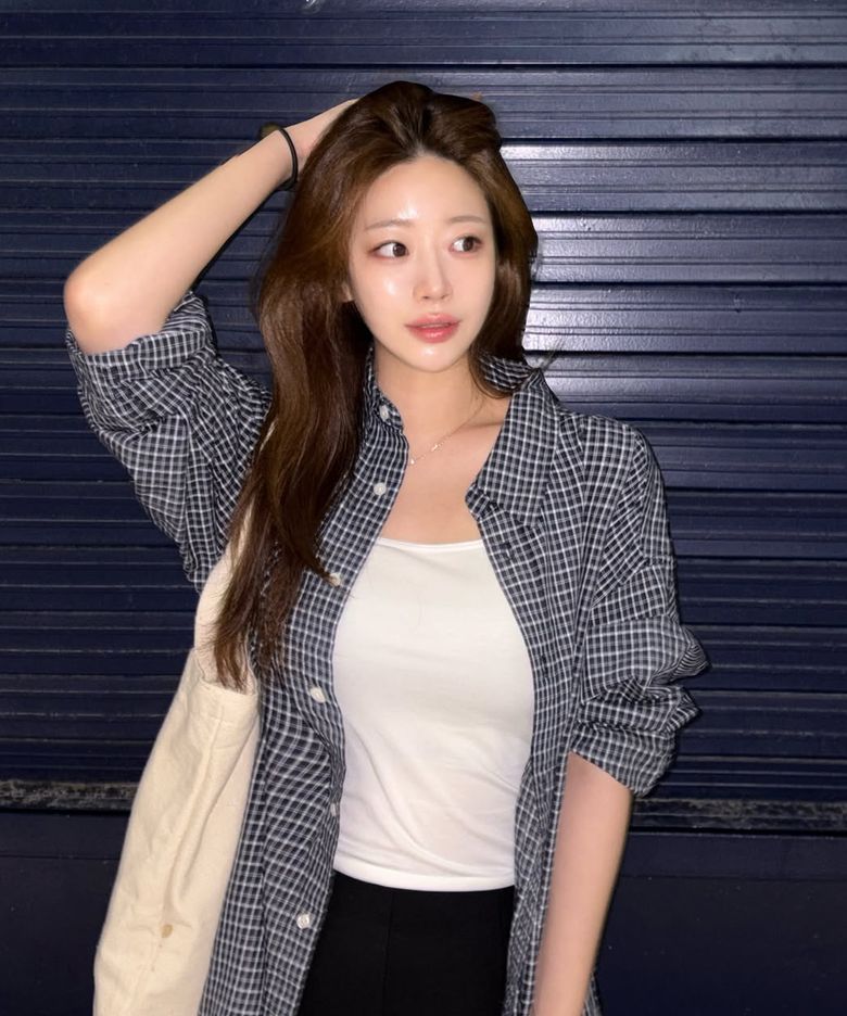 빈티지 코티지 체크 셔츠_네이비