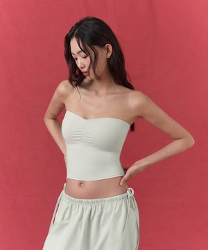 셔링 튜브탑