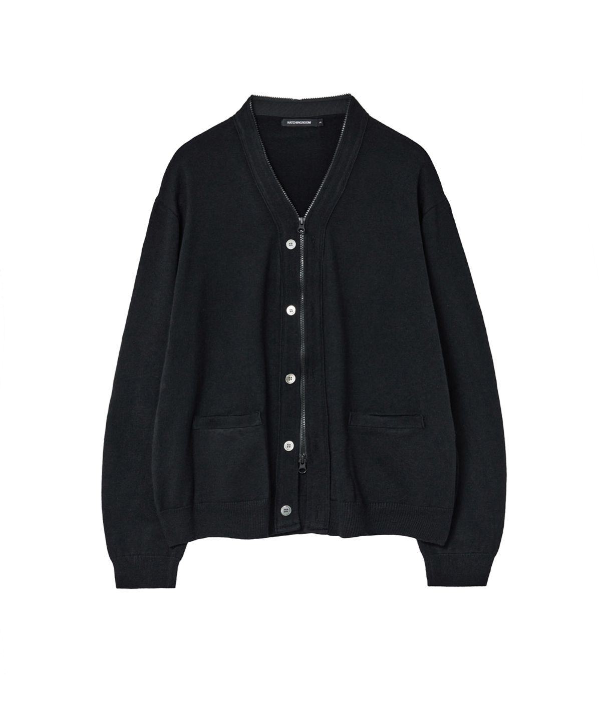 해칭룸(HATCHINGROOM) Zip Cardigan Black