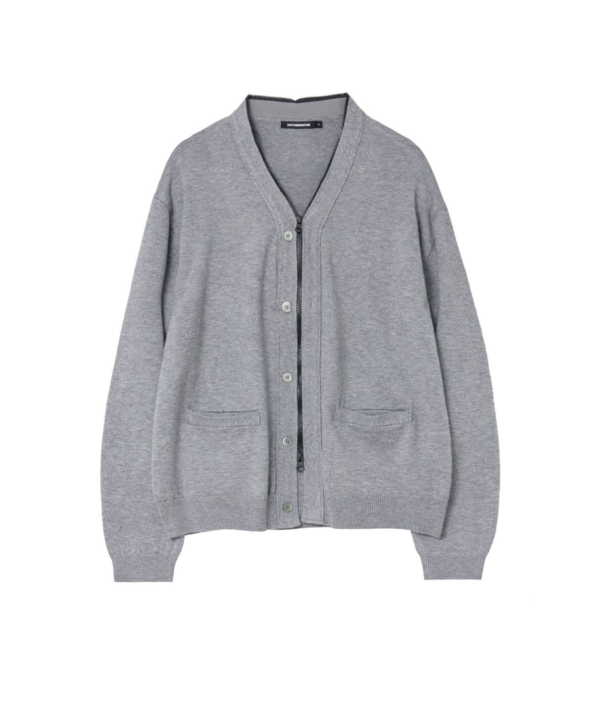 해칭룸(HATCHINGROOM) Zip Cardigan Grey