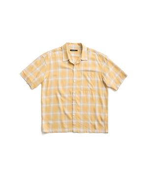 Box Shirt Ombre Check Yellow