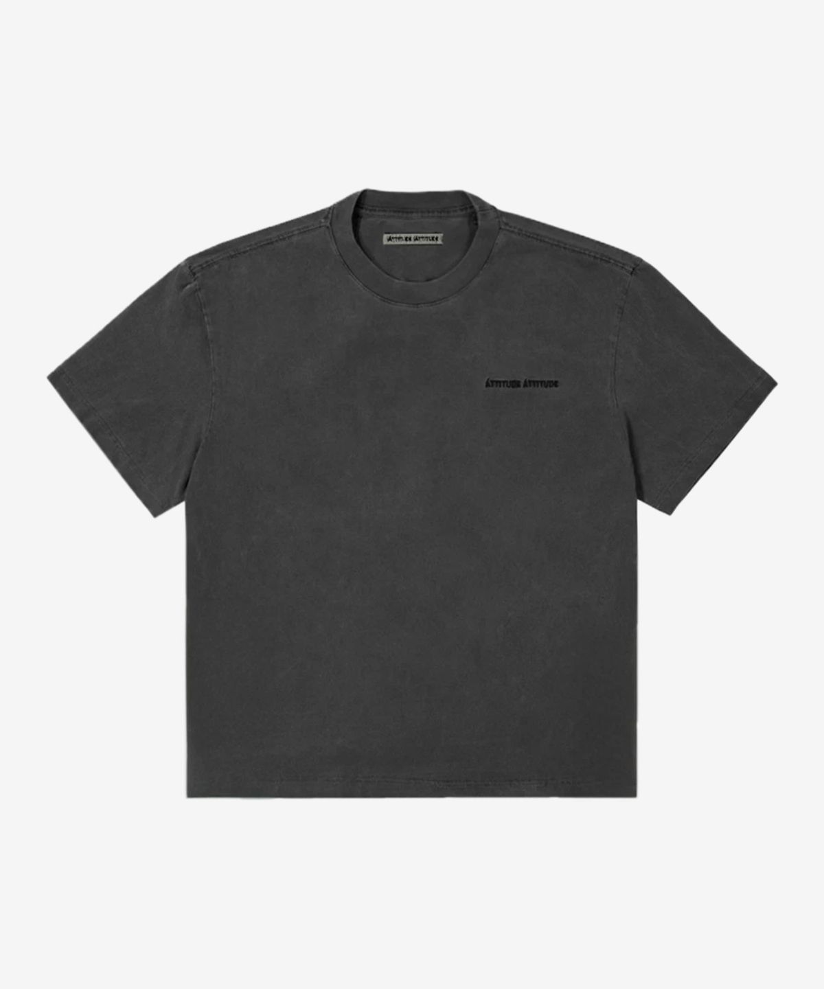 애티튜드 애티튜드(ATTITUDE ATTITUDE) AA Over-fit Garment Dyeing Short Sleeve Grey