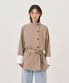 Minimal Half Trench Jacket_Khaki Beige