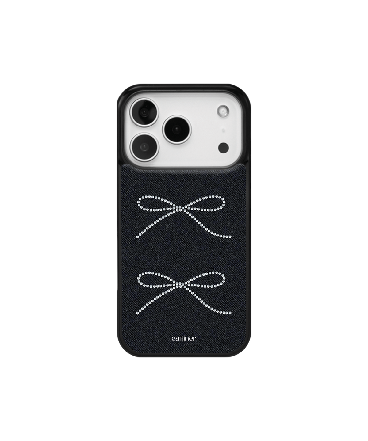 얼리너(EARLINER) [made] twinkle ribbon black jean bumper case (+맥세이프 케이스)