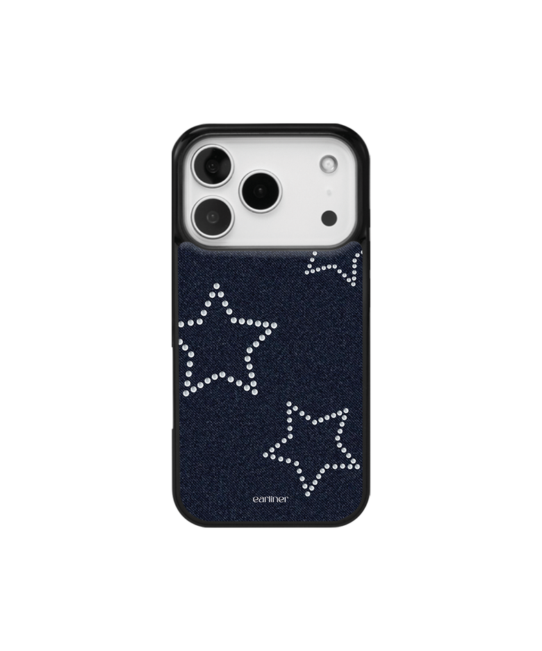 [made] twinkle star dark blue jean bumper case (+맥세이프 케이스)