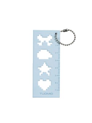 RULER KEYRING [BABY BLUE]