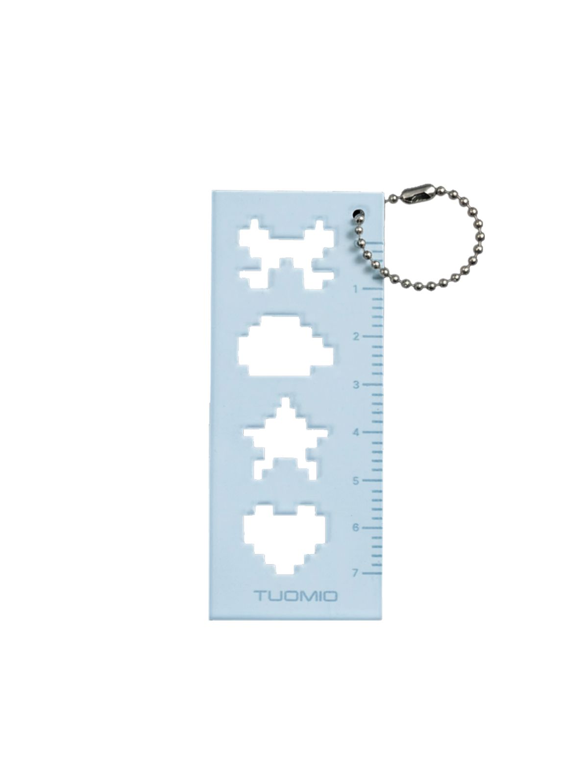 뚜오미오(TUOMIO) RULER KEYRING [BABY BLUE]