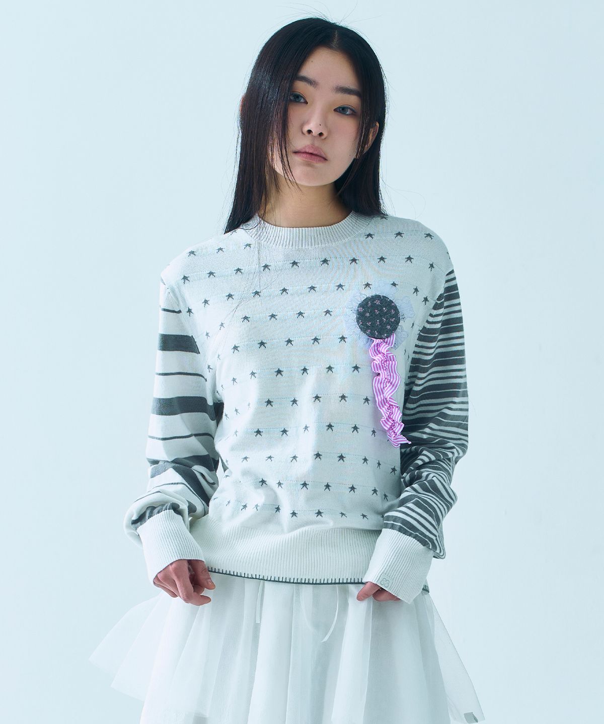 뚜오미오(TUOMIO) STAR KNIT PULLOVER [IVORY]