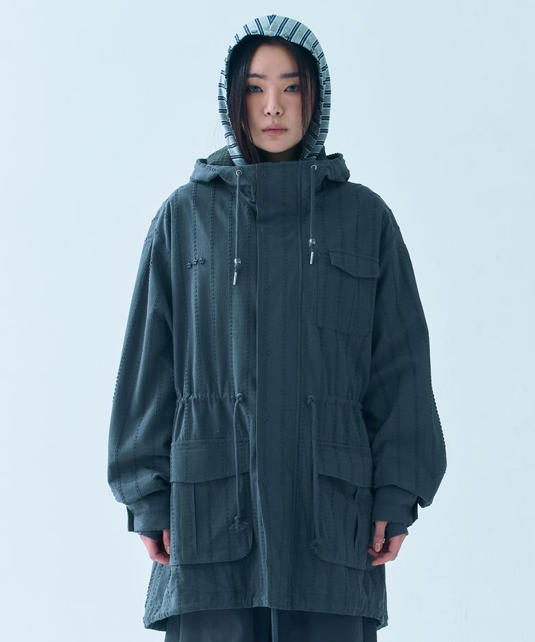 STAR BUTTON FIELD JACKET [CHARCOAL]