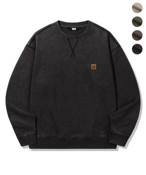 커버 스티치 피그먼트 맨투맨_4color