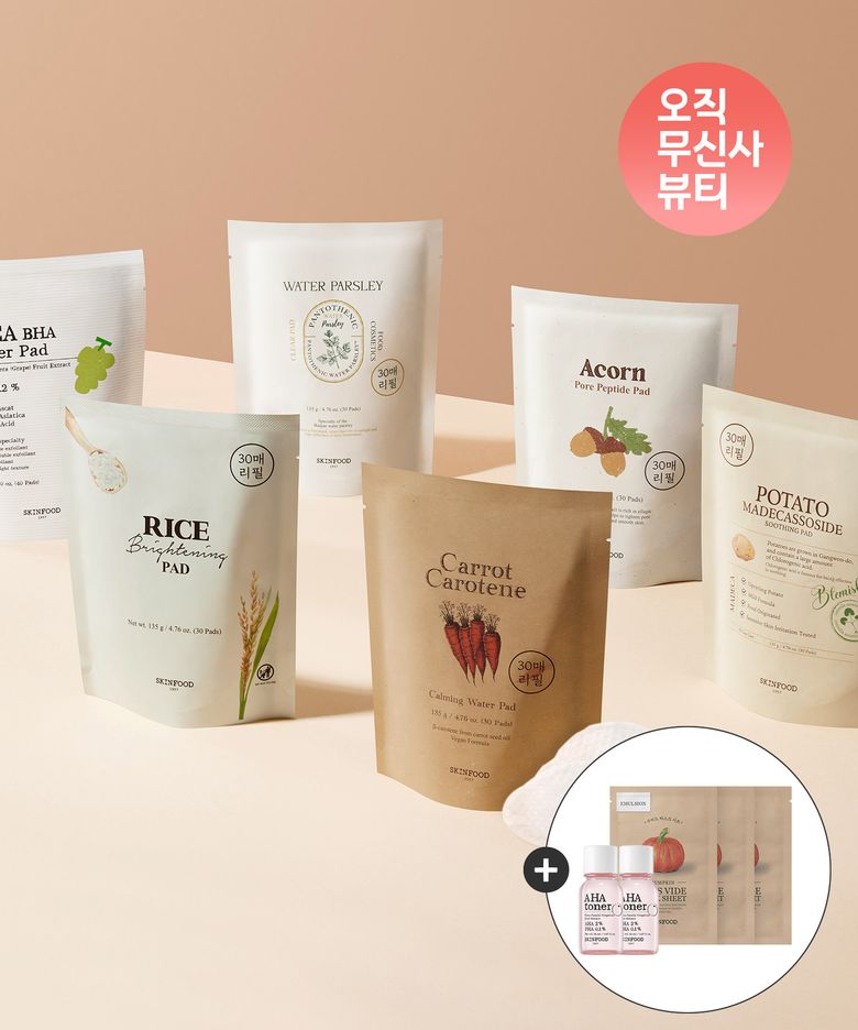[4+2] [총180매] 패드 30매 리필(+마스크팩3매+토너14ml*2개 증정)