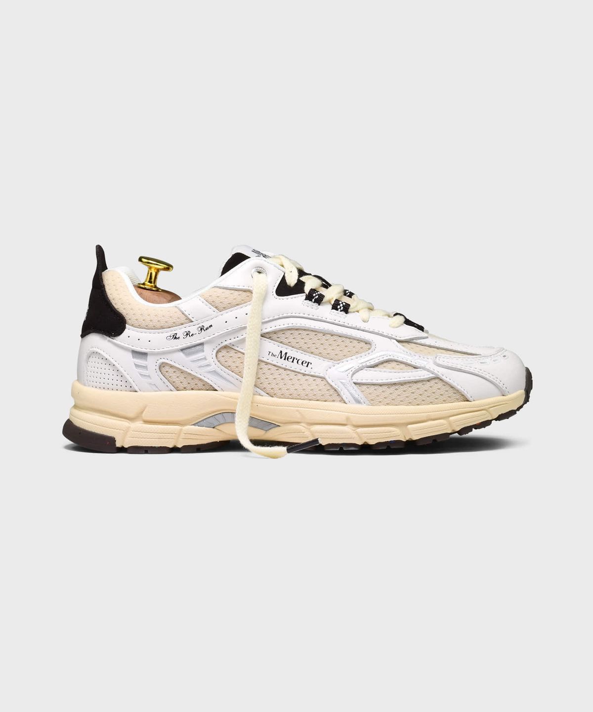 더 머서 브랜드(THE MERCER BRAND) (U) 더 리런 빈티지 나파 화이트/브라운 THE RE-RUN VINTAGE NAPPA WHITE/ BROWN