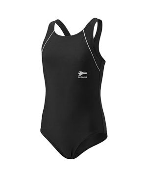 여아 파이핑 라인 U백 원피스수영복 블랙 RN-GS2G505-BK