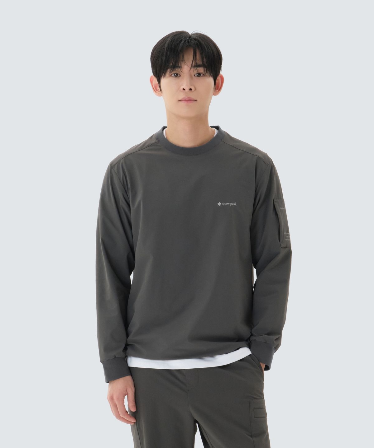 스노우피크 어패럴(SNOWPEAK APPAREL) 라고 맨투맨 (S26SMTHT26) Rustic Khaki