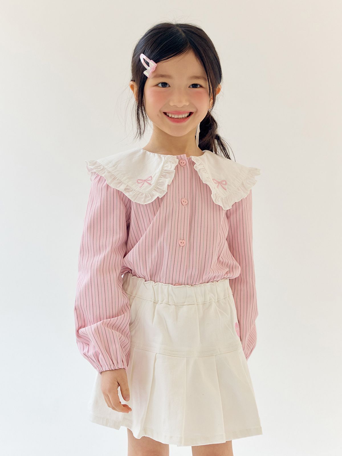 베베테일러(BEBETAILOR) 루엘 스트라이프 블라우스