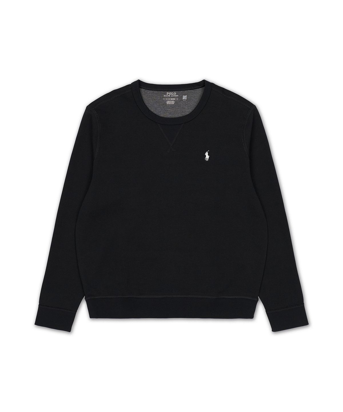 폴로 랄프 로렌(POLO RALPH LAUREN) 더블 니트 스웨트셔츠-블랙