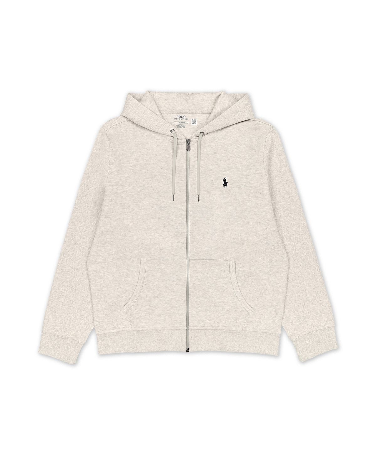 폴로 랄프 로렌(POLO RALPH LAUREN) 더블 니트 풀 지퍼 후디-그레이
