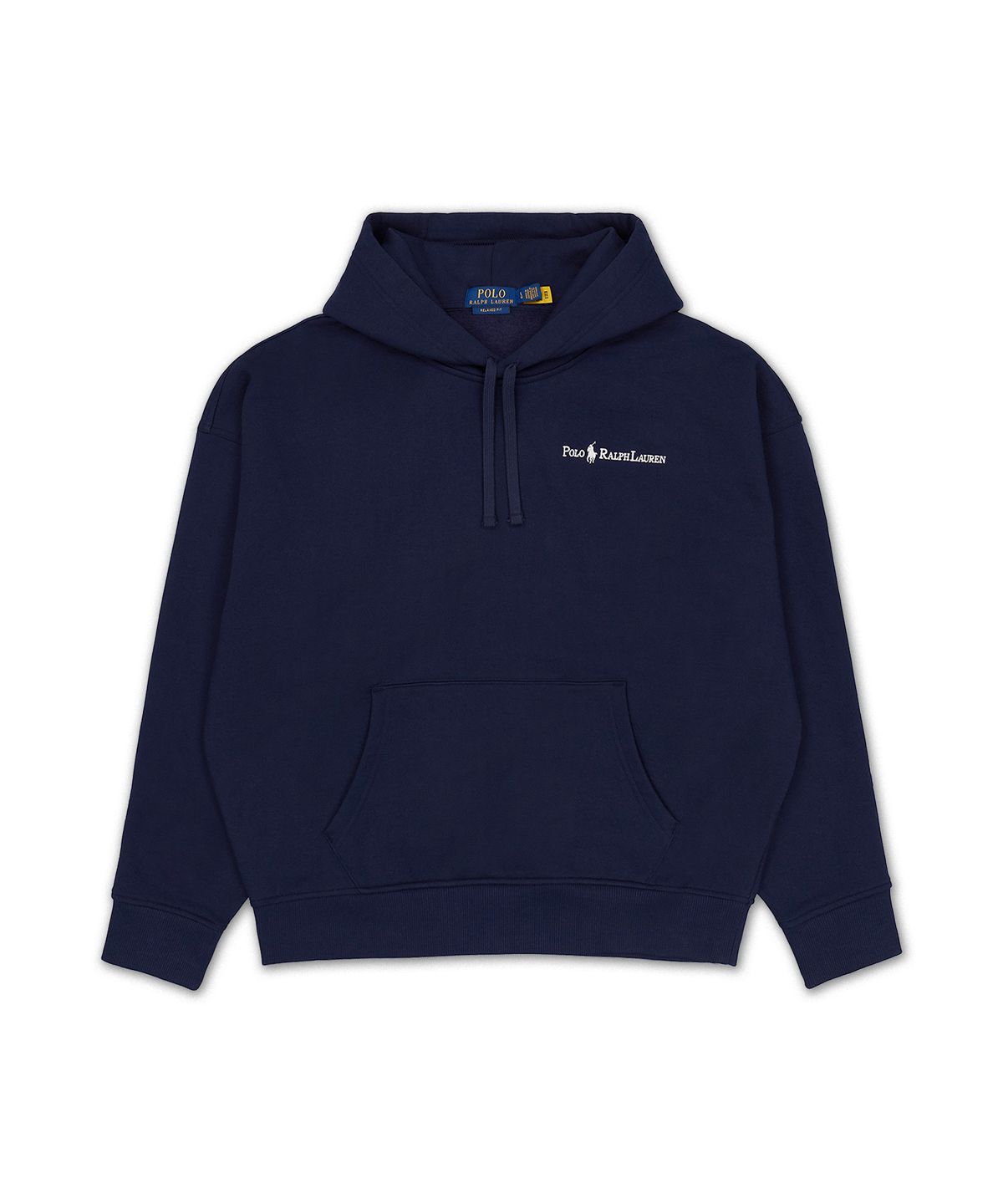 폴로 랄프 로렌(POLO RALPH LAUREN) 릴렉스핏 로고 플리스 후디-네이비