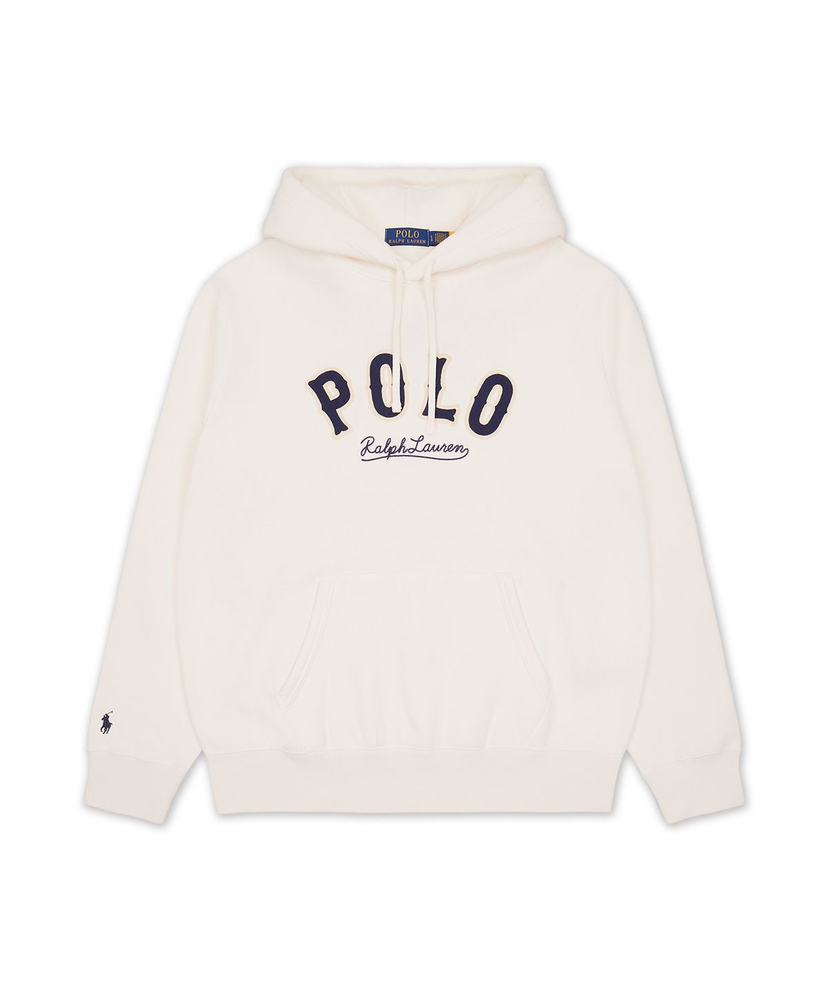 폴로 랄프 로렌(POLO RALPH LAUREN) RL 플리스 웨스턴 로고 후디-화이트