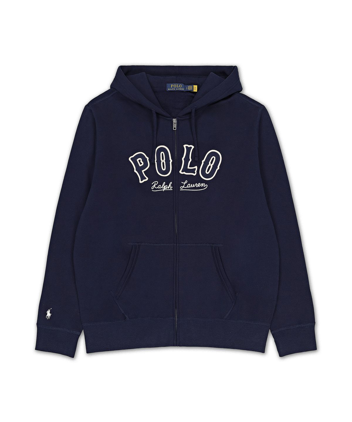 폴로 랄프 로렌(POLO RALPH LAUREN) RL 플리스 웨스턴 로고 후디-네이비