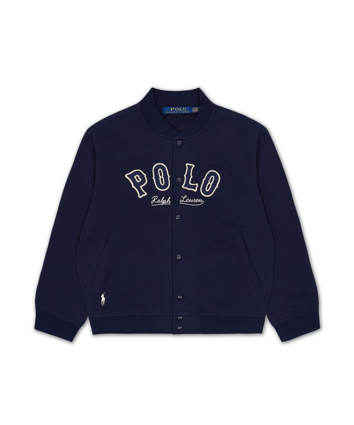 폴로 랄프 로렌(POLO RALPH LAUREN) RL 플리스 웨스턴 로고 재킷-네이비