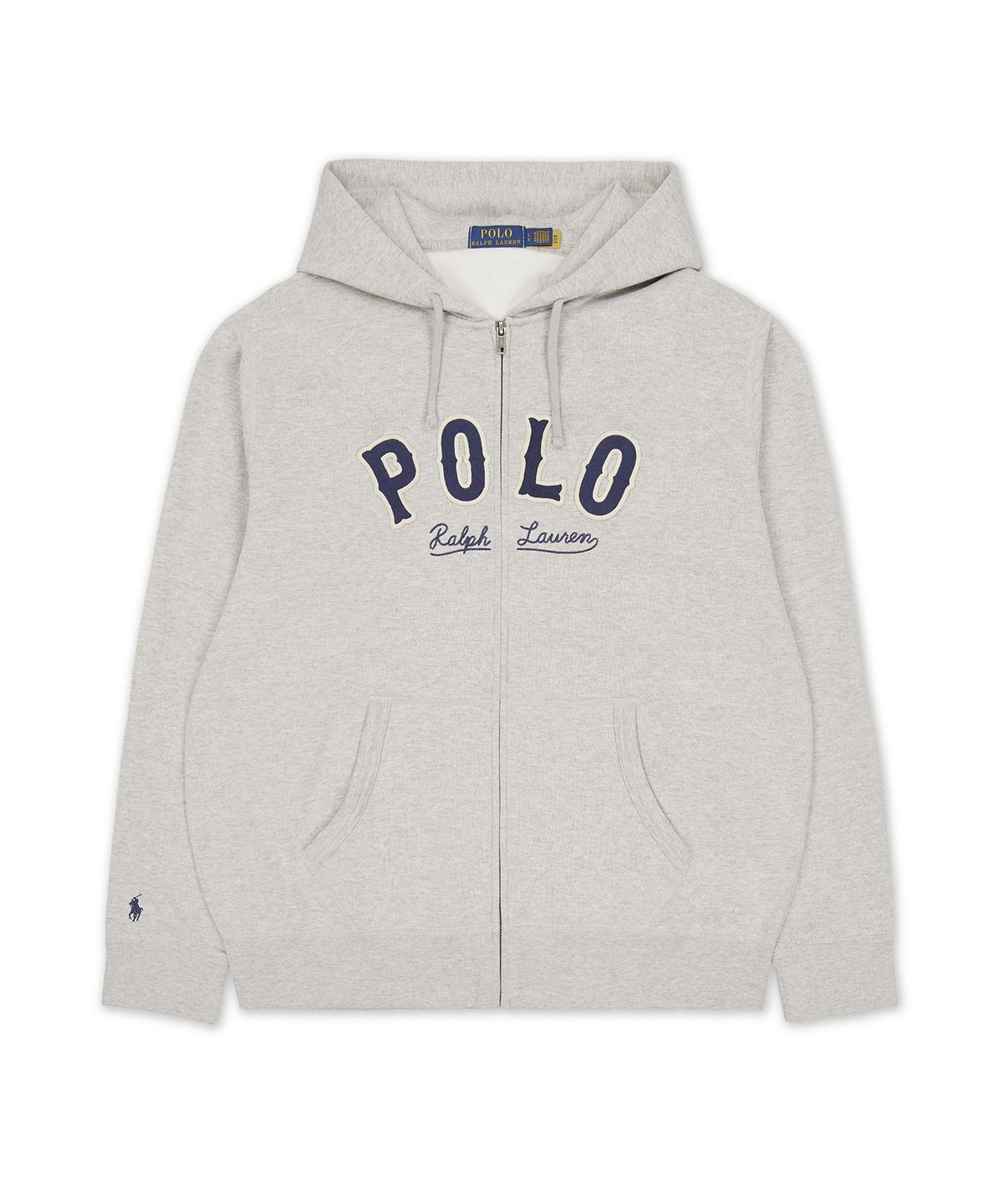 폴로 랄프 로렌(POLO RALPH LAUREN) RL 플리스 웨스턴 로고 후디-그레이