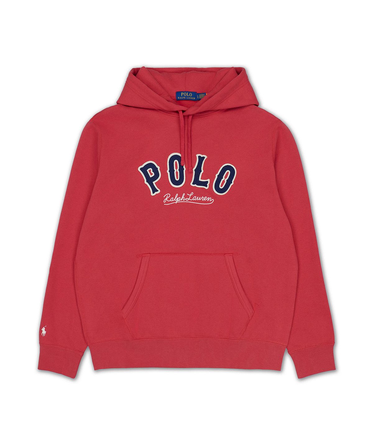 폴로 랄프 로렌(POLO RALPH LAUREN) RL 플리스 웨스턴 로고 후디-레드