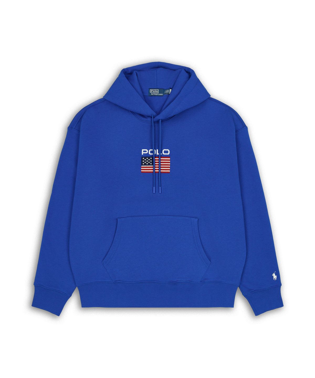 폴로 랄프 로렌(POLO RALPH LAUREN) 플래그 플리스 후디-블루