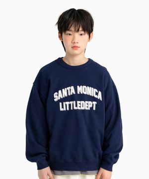 레터링 로고 맨투맨 Navy