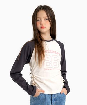 라글란 셔링 티셔츠 Dgrey