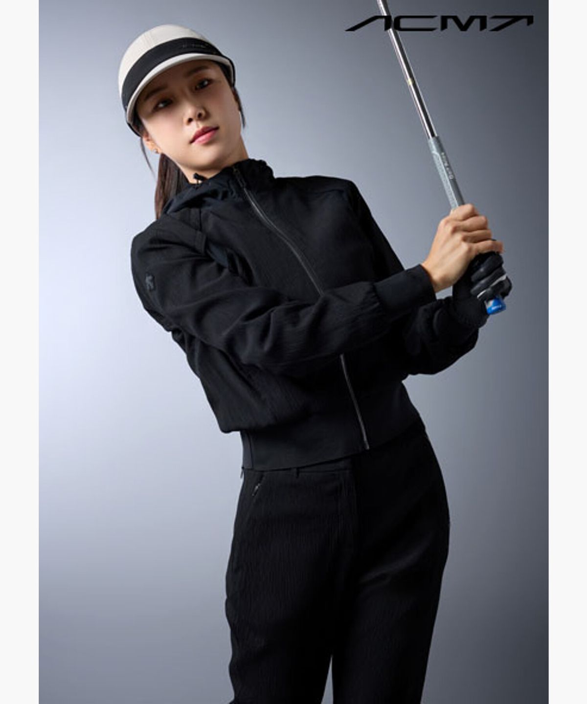 데상트 골프(DESCENTE GOLF) 아크먼트(ACMT) 여성 후드 시보리 점퍼  DR11WFBL16