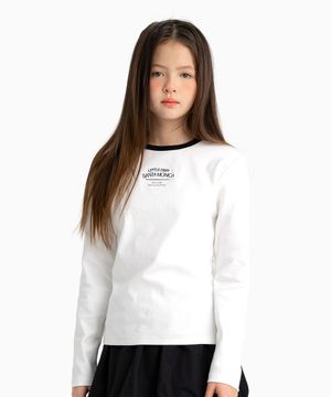 솔리드 링거 티셔츠 White